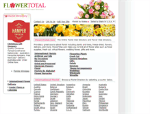 Tablet Screenshot of flowertotal.com